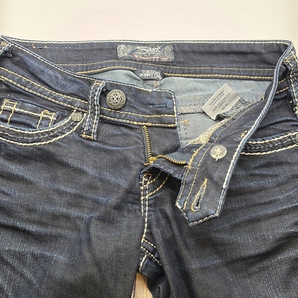 Silver Jeans Tuesday Skinny Crop Low Rise Size 25 - Picture 16 of 16